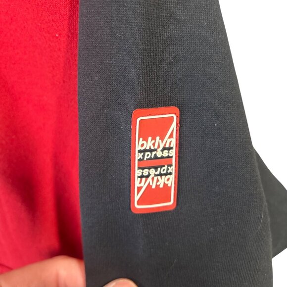 Brooklyn Xpress Boys Size 10/12 Red & Black Hoodie With Embroidered "B" Logo - Picture 6 of 14